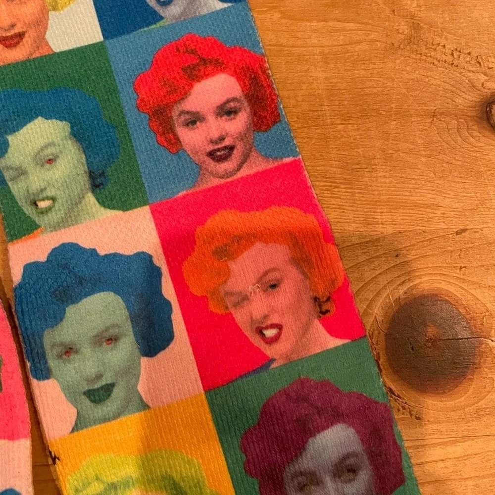 NWT Oddsox Marilyn Monroe Checkered Neon Socks RARE retro eclectic 6-13